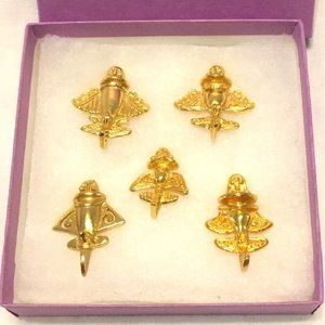 Ancient Alien Jet Airplane Lapel Pins (Set of 5)